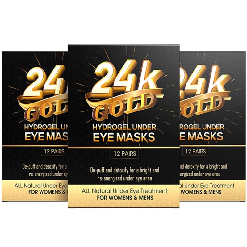 Anti Aging 24K Gold Hydrogel Under Eye Mask for Women and Men