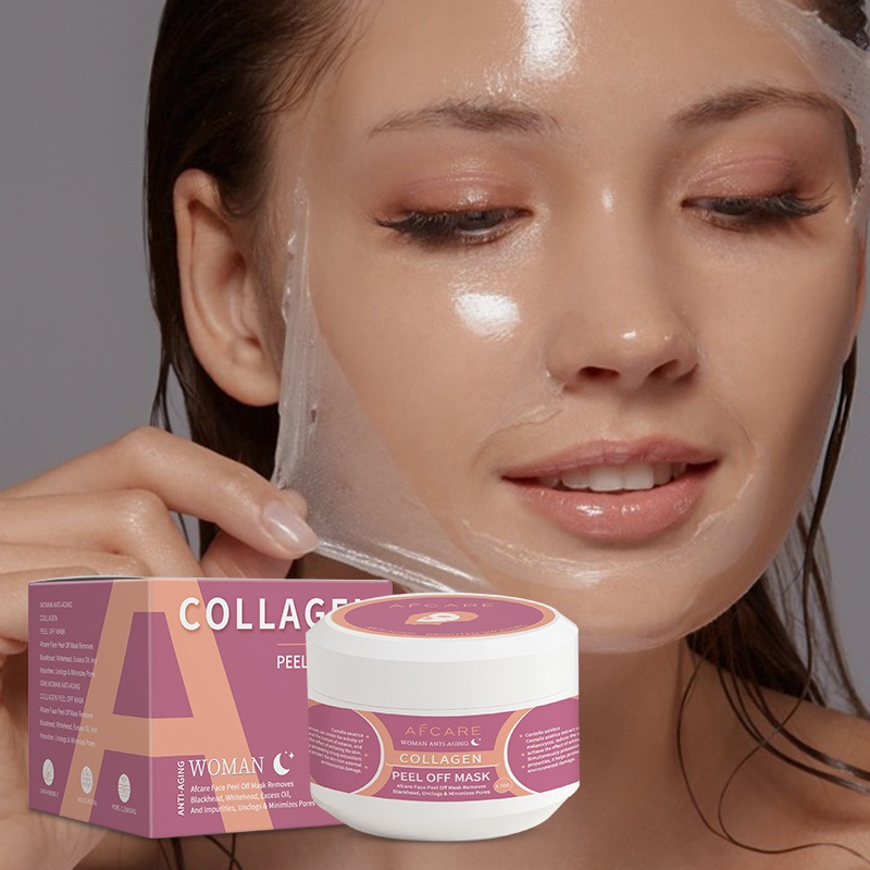 White Peel off Mask Cleansing & Anti-Aging Collagen Peel off Face Mask