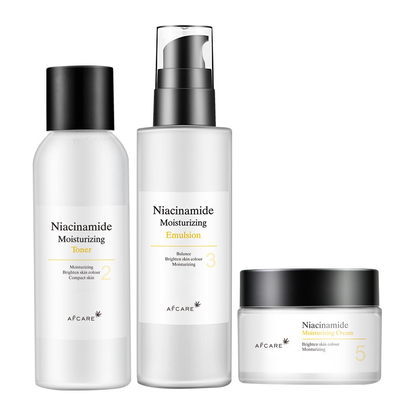 Wholesale OEM Private Label Skincare Set Organic Moisturizing Soothing Calming Relief Anti Aging Niacinamide Set Skin Care Set