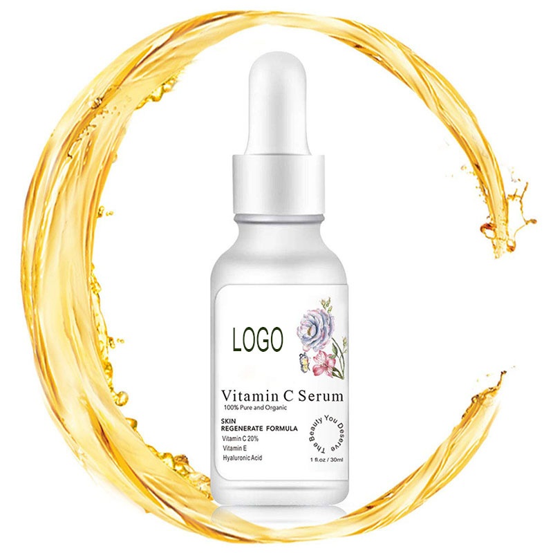 100% Pure Organic Brightening Moisturizing Vitamin C with Hyaluronic Acid Facial Serum
