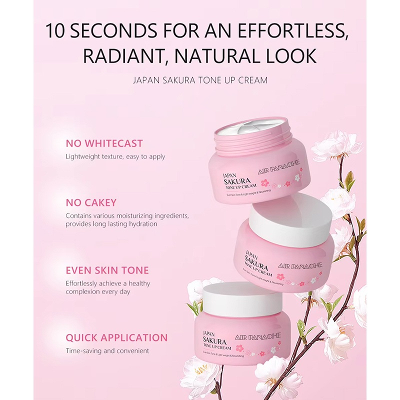 60g Japan Sakura Essence Cream Cherry Blossom Face Cream Moisturising Anti Wrinkle Anti Aging Brightening Skin Care