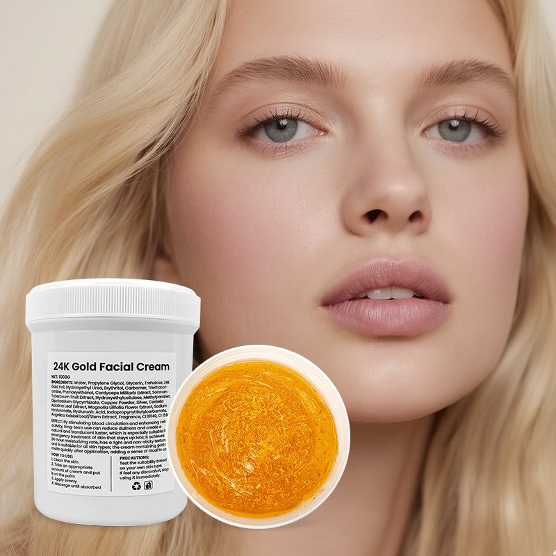 24K Gold Nourishing Cream with Niacinamide & Aloe Vera 1kg Collagen Antioxidant Brightening