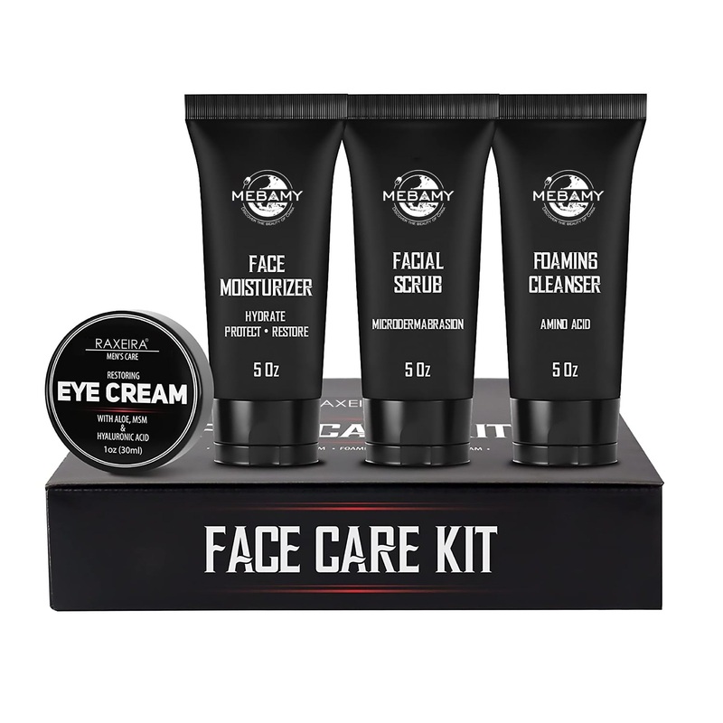 100% Natural Men's Facial Care Kit for All Skin Types