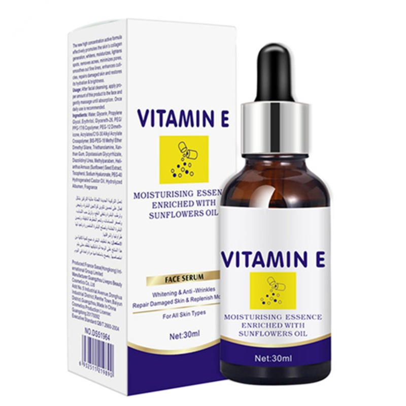 Natural Skin Whitening Retinol Vitamin E Face Serum with Hyaluronic Acid