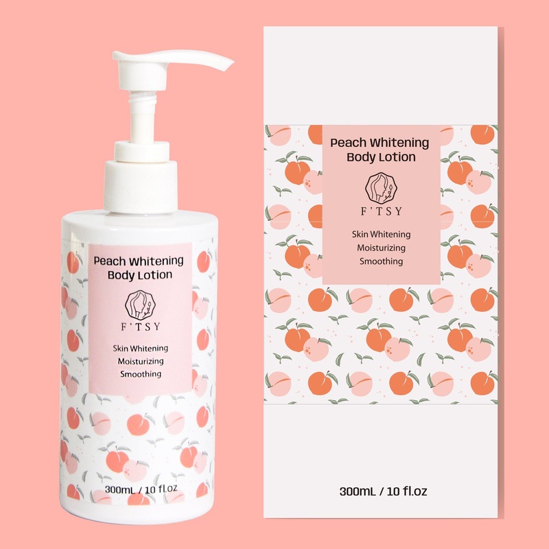 Private Label Body Cream Intense Repair Shea Butter Moisturizer Whitening Peach Body Lotion