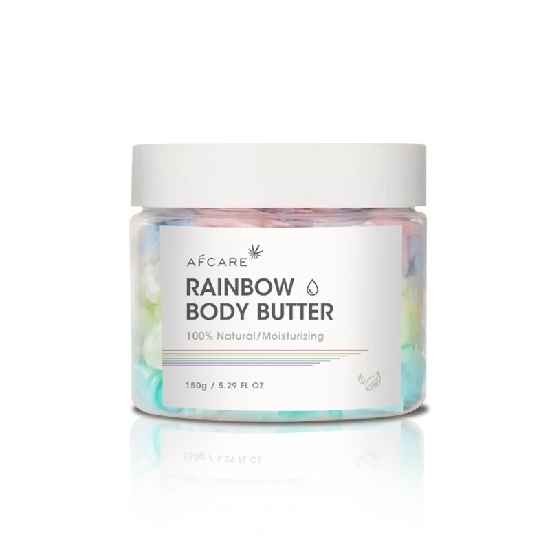 Whole Sale Private Label Colorful Brightening and Whitening Rainbow Body Butter