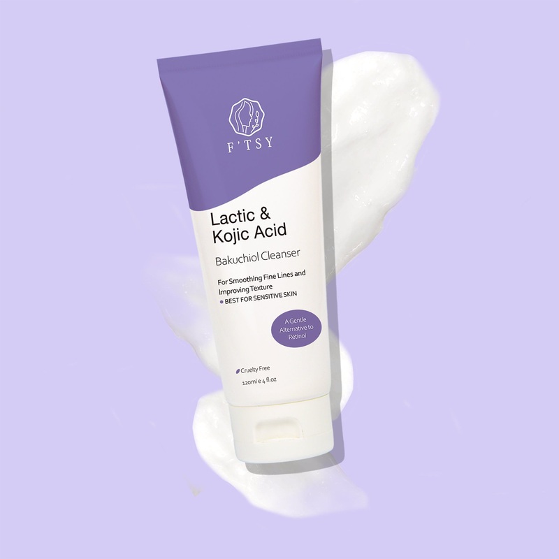 Anti Aging Whitening Kojic Acid Vitamin C Face Wash Sensitive Skin Anti Acne Psoralen Facial Cleanser