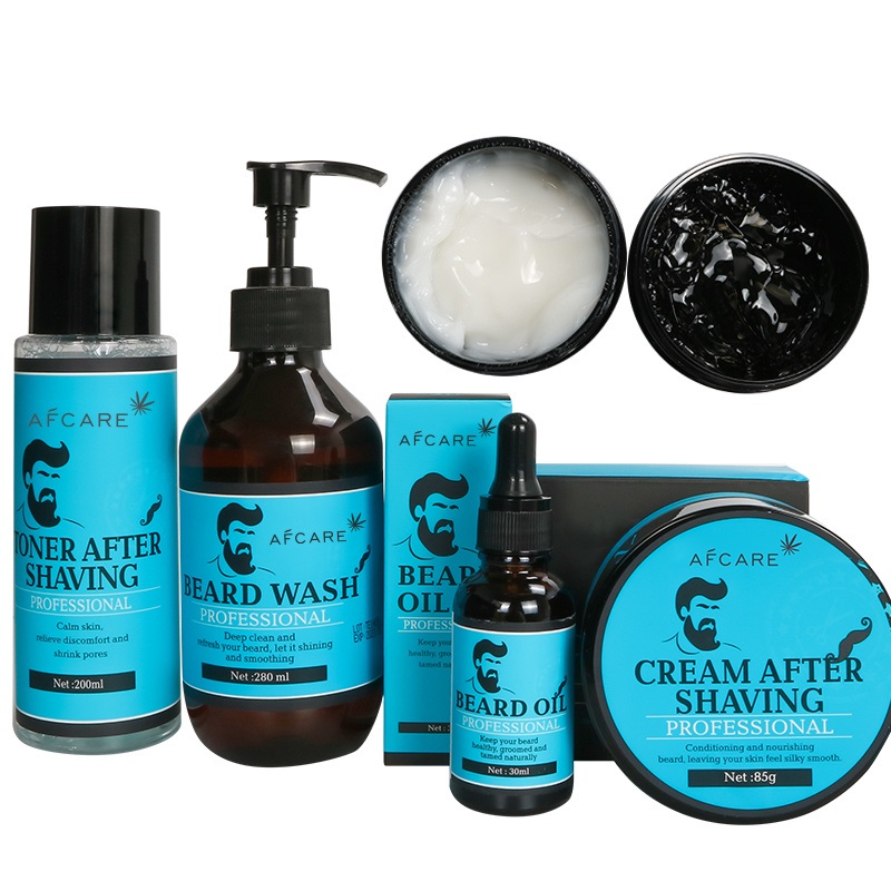 Wholesale Private Label Men Beard Oil Kit Beard Growth Natural Organic Oil