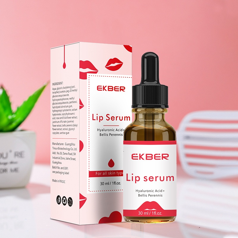 30ml Multifunctional 7 Days Natural Hyaluronic Acid Lip Plumping Lightening Serum Lip Oil Vegan