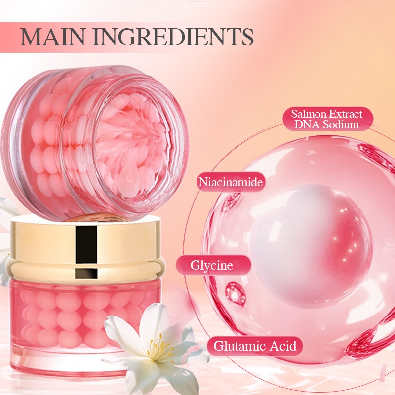 a Skin Care Ball Face Cream Gel Gold Age Cream Smooths Wrinkles Moisturizing Hydrating Anti-Aging Capsule Cream
