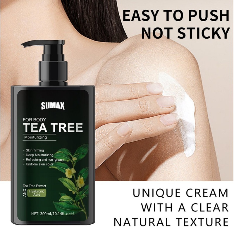 300ml Natural Skin Whitening Collagen Anti-Wrinkle Body Lotion Moisturizing Collagen Body Cream with Brightening Hand Body Tea Tree Plant Body Lotion for Women
