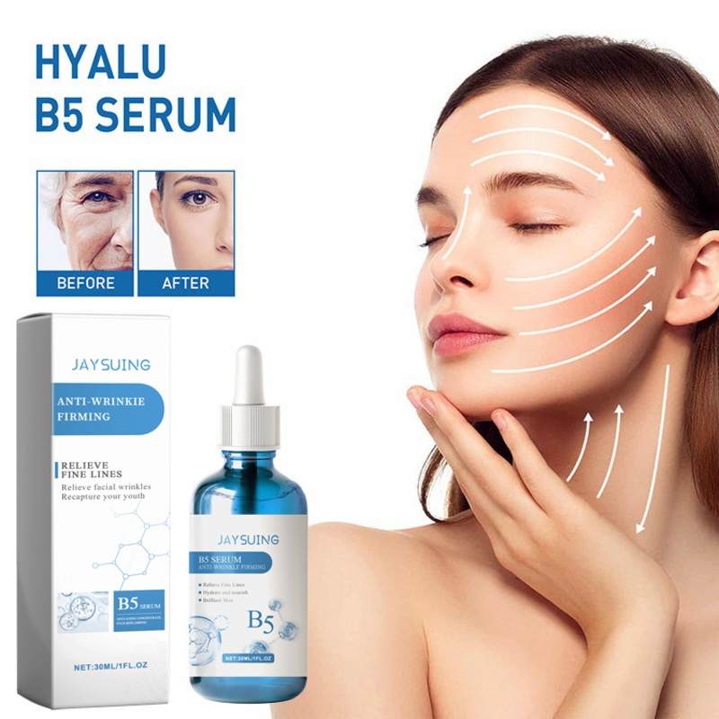 Wholesale 30ml Hyaluronic Acid Anti Aging Moisturizing Facial Skincare Serum Hydration Hyalu B5 Facial Serum