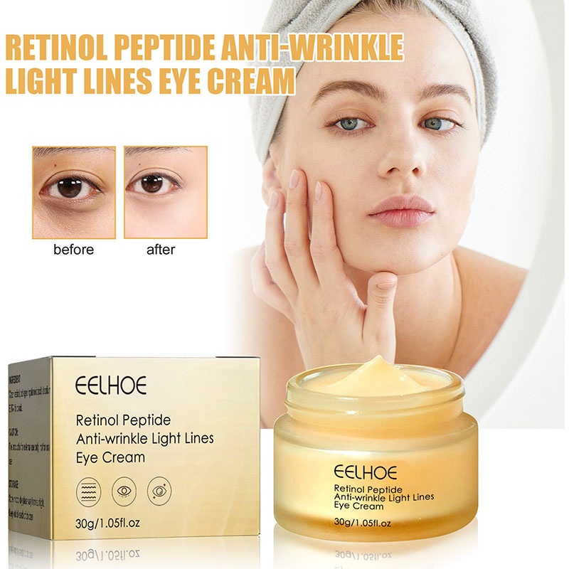 30g Eye Bag Removing Firming Wrinkle Eye Cream Moisturizing Reduce Fine Lines Retinol Eye Cream