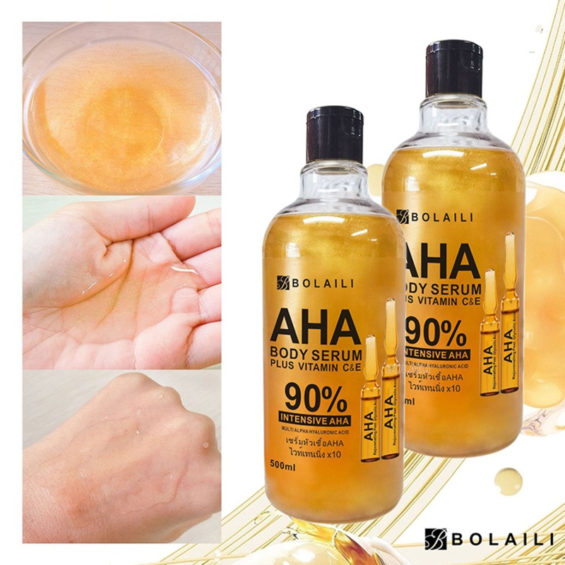 500ml Wholesale Skin Essence Hydrating Firming Brightening Facial Moisturizing Aha 24gold Serum