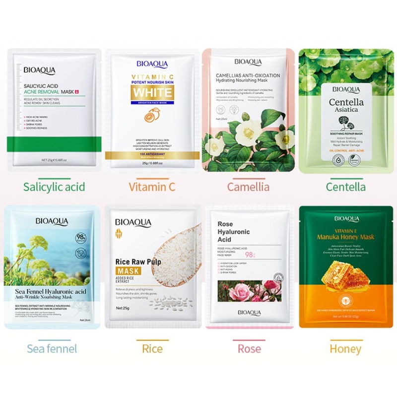 Wholesale Aloe Vera Sheet Face Mask Natural Silk Facial Mask Custom Cotton Skin Care Korea Moisturizing Aloe Facial Masks