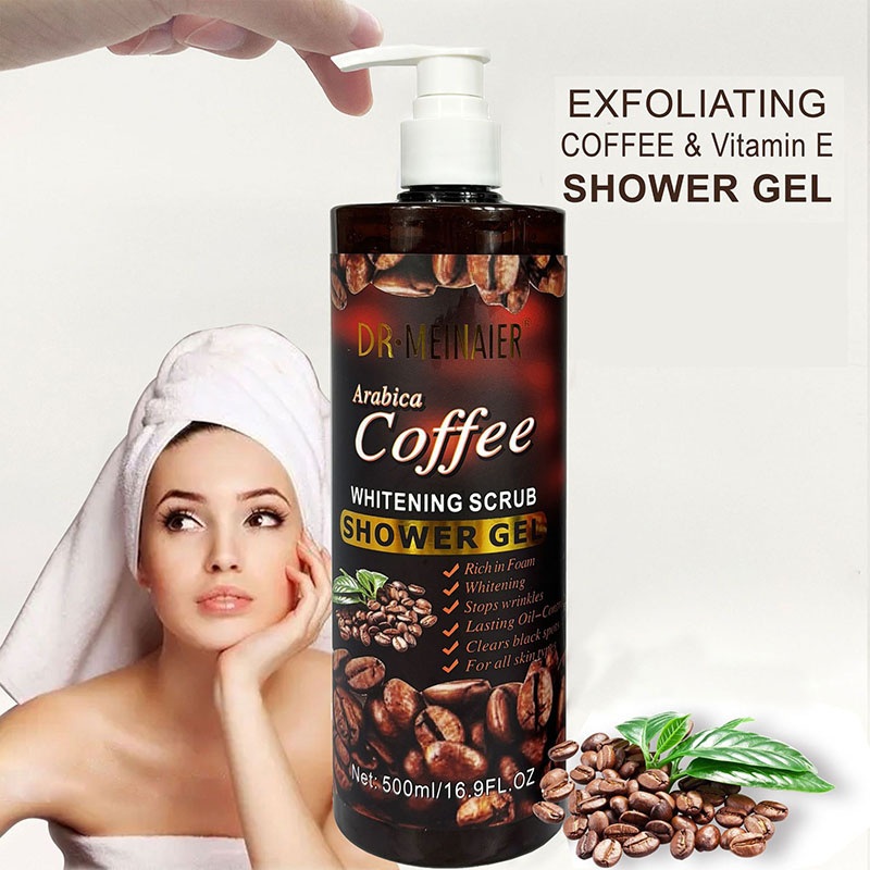 Wholesale Body Wash Brightening Moisturizing Coffee Scrub Shower Gel Perfumed Lavender Scented Remove Chicken Skin Tender Skin