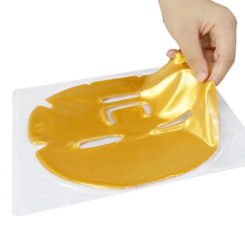 Wholesale in Stock OEM/ODM Hot Selling Anti Aging Moisturizing Facial Masks Crystal Collagen Gold Face Mask