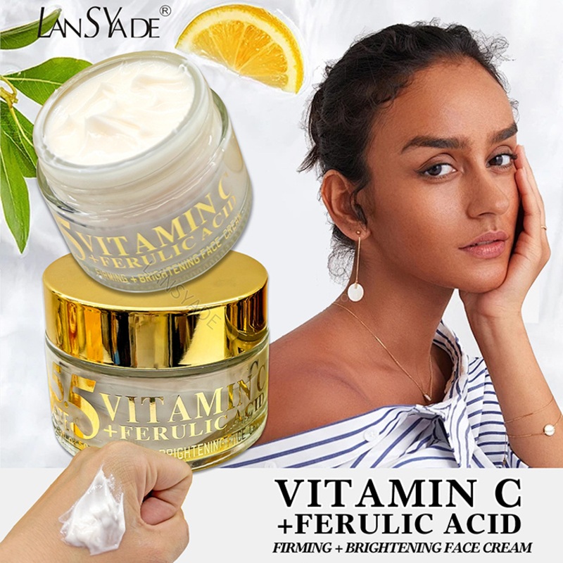 Wholesale White Natural Face Cream Moisturizing pH5.5 Brightening Cream Nourishing Moisturizing Vitamin C Face Cream