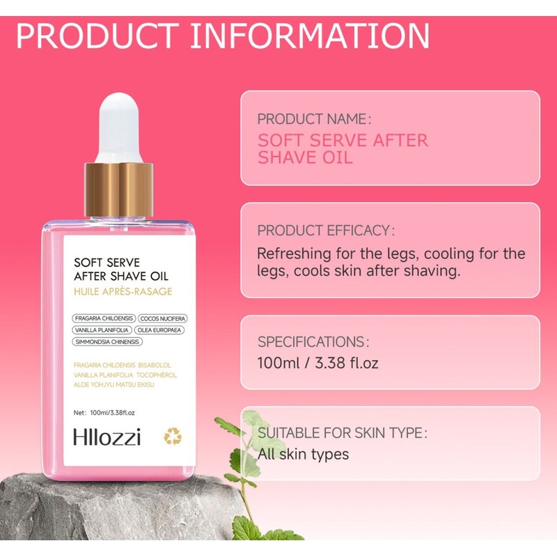 After Shave Body Oil for Female Instantly Hydrates and Illuminates Dry Itchy Skin After Shave Serum Oil Aftershave Oil with Deep Hydration for Sensitive Skin