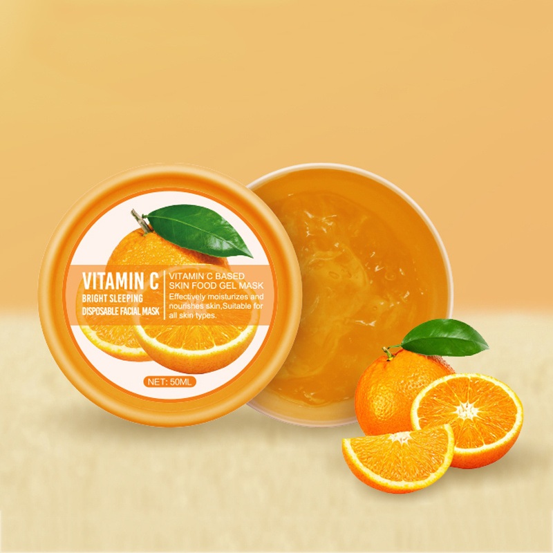 Wholesale Price Skin Care Moisturizing Vitamin C Sleeping Free Wash Face Mask Private Label Hydrating Brightening Glow Overnight Facial Mask