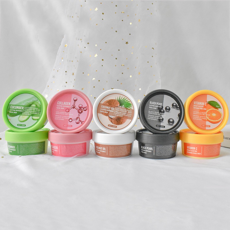 5 Kinds Moisturizing Skin Care Beauty Whitening Brightening Face Sleeping Mask Facial Masks Private Label