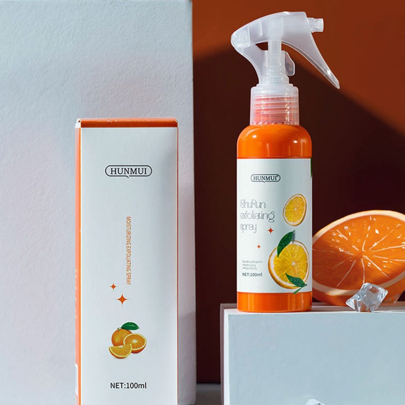Wholesale Private Label Remove Dead Skin Vitamin C Foot Exfoliating Spray Moisturizing Nourish Orange Foot Peeling Spray