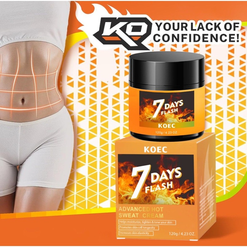 7 Days Body Shaping Cream for Weight Loss Muscle Fitness Improvement Cellulite Burning Fat Burning Sweat Harder Faster Firming Tightening Slimming Cream