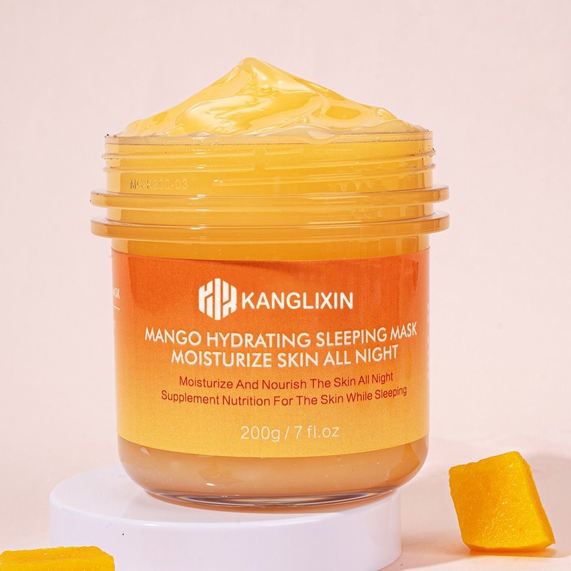 Whitening Moisturizer Fruit Facial Jelly Sleeping Mask Firming Mango Cucumber Watermelon Sleeping Jelly Mask