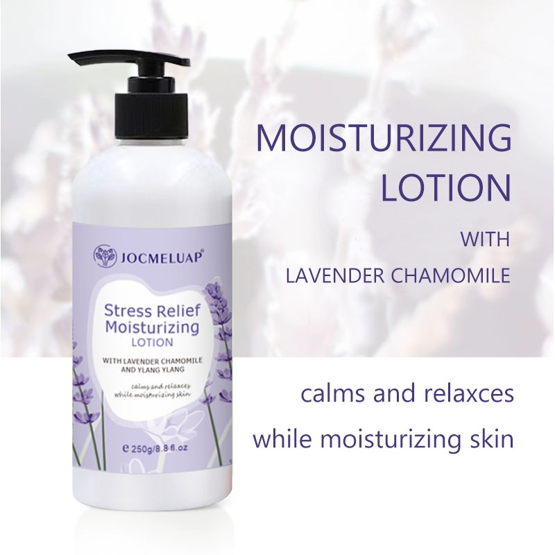 Whitening Moisturizing Hydrating Lasting Fragrance Removing Vitamin C Lavander Body Lotion for Dry Skin