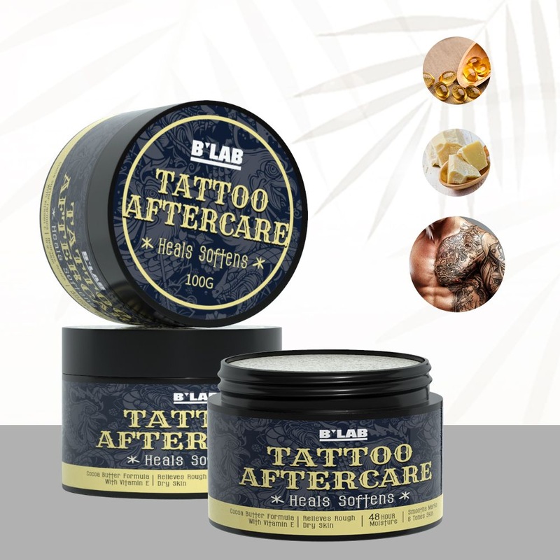 100% Organic Natural Aftercare Tattoo Balm for 48 Hour Moisture