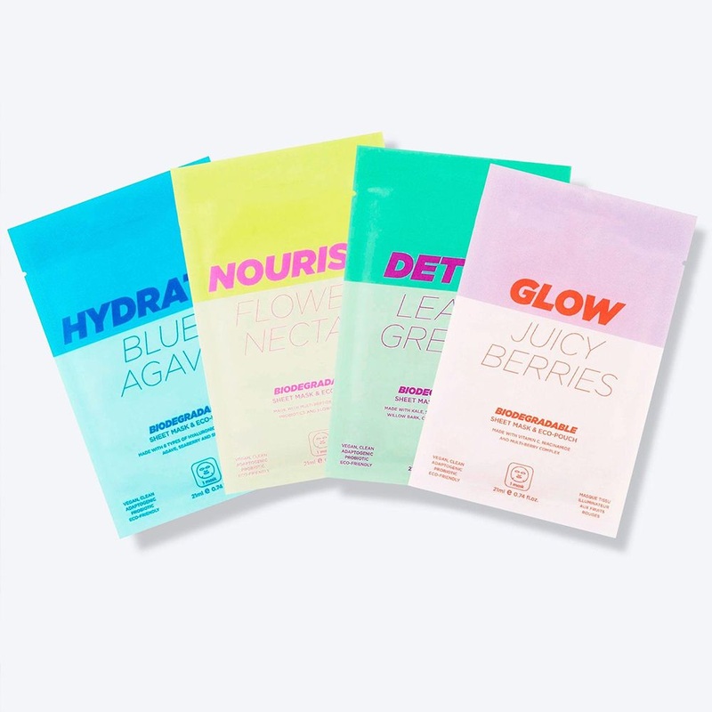 100% Vegan Hyaluronic Acid Peptides Vitamin-C Niacinamide Skincare Beauty Organic Facial Mask Face Sheet Mask