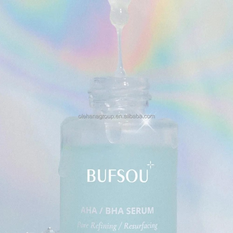 Wholesale OEM Whitening Naturally Repair Exfoliating Moisturizing Organic Facial Niacinamide Hyaluronic Acid Aha Face Serum