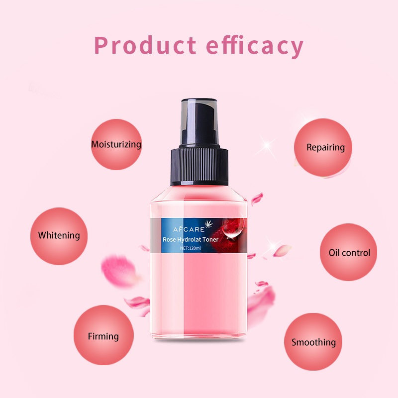 Wholesale Factory Price Nourishing and Refreshing Rose Water Face Toner Spray Mist Face Toner Aha