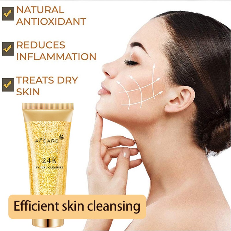 24K Gold Cleaning Gel Radiance Anti-Aging Cleansing Gel Deep Cleanser