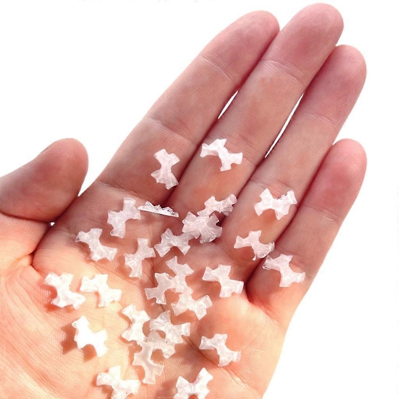 100 PCS Crystal Bowknot Nail Charms DIY Nail Art 3D Bows Nail Art Decoration