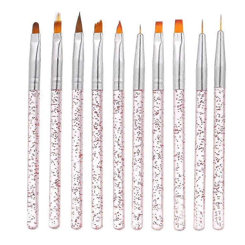 10pcs Nail Art Brush Set,Nail Brushes,Acrylic Nail Brush Kit