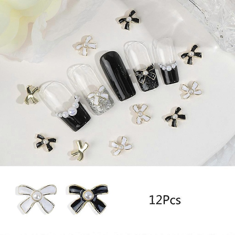 12Pcs 3D Metal Tulips Manicure Nail Jewelry Gems Tulips Flower Nail Art Charms