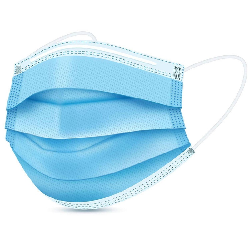 50 PCS -  Disposable 3-Layer Protective Face Masks, High Filterability, Suitable for Sensitive Skin.