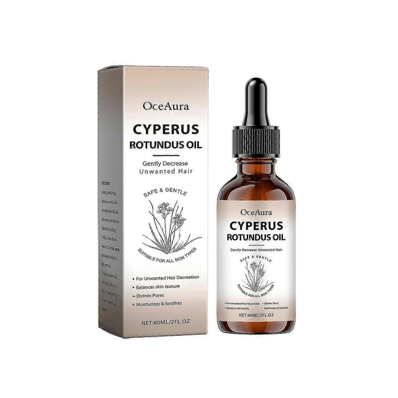 Cyperus Rotundus Oil 60ml Soft Skin Body Hair Removal Treatment Plant Care Oil pure Sensitive application