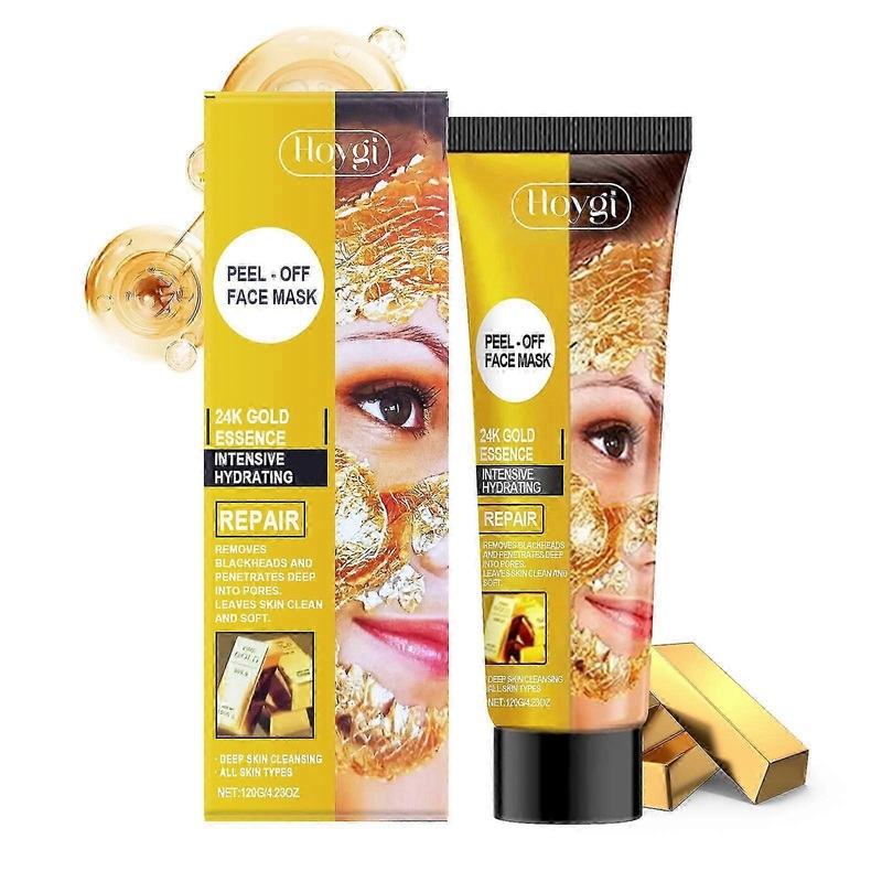 Hoygi gold tear and apply facial mask to gently exfoliate, moisturize and moisturize facial skin facial mask