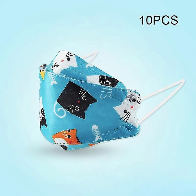 Kids Kf94 Face Mask 3d Design 4-ply Layer Face Cover With Cartoon Print Back To School Supply