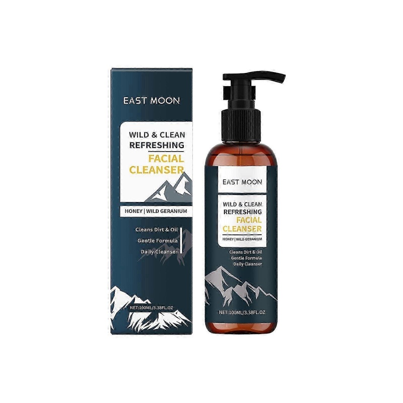 Men's nourishing facial cleanser, gentle cleansing facial skin, refreshing oil control cleanser