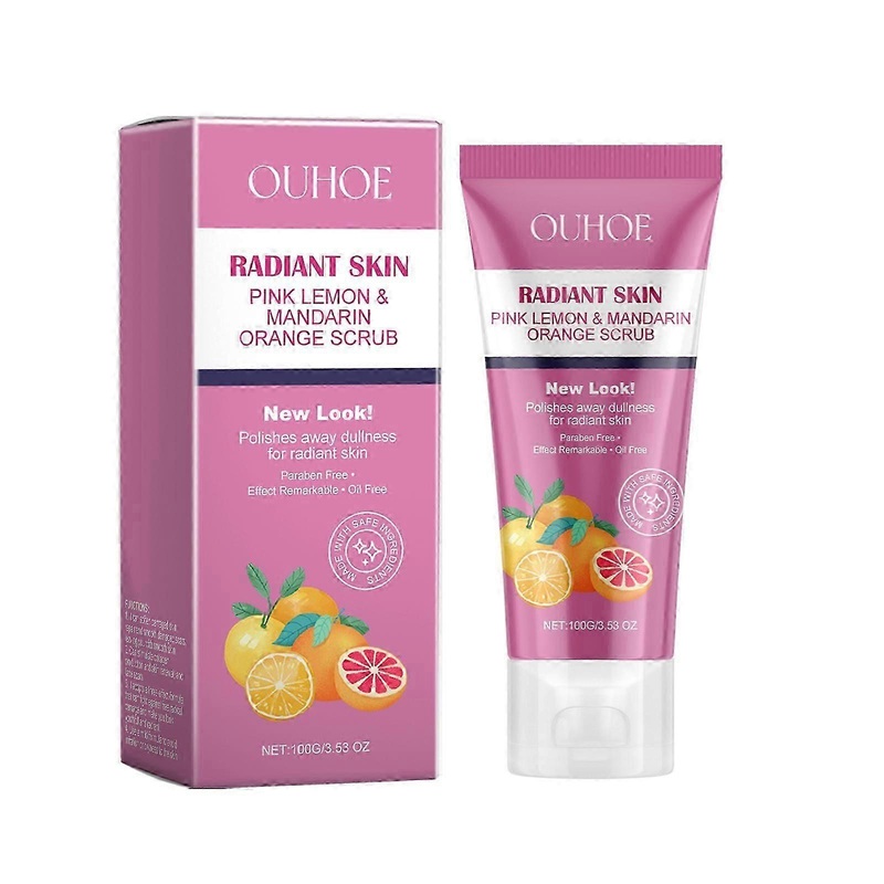 OUHOE Brightening Facial Scrub Gently Cleanses, Exfoliates Dead Skin, Brightens Skin, Softens Cleansing Scrub