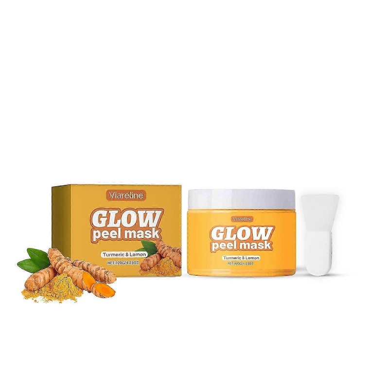 Viareline Turmeric Exfoliating Peel-Off Mask: Daily skincare for hydration and nourishment, a peel-off mask for gentle exfoliation.