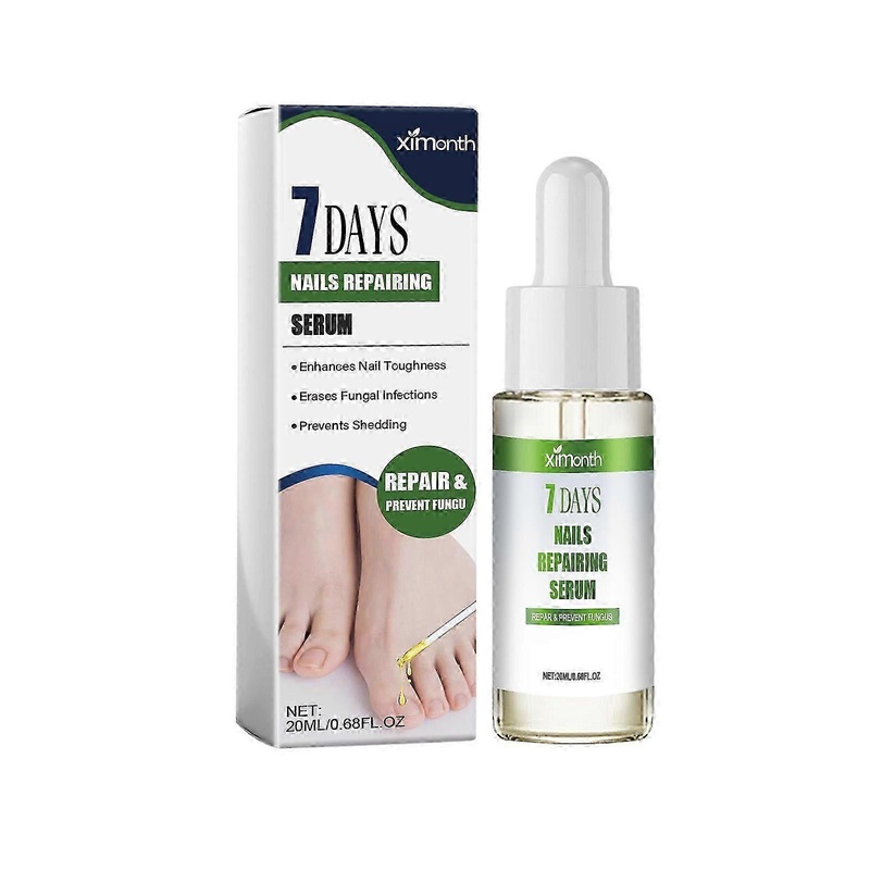 Ximonth 7-day Nail Repair Essence for Repairing Hand and Foot Gray Nails, Thickening Soft Nail Brightening Care Liquid