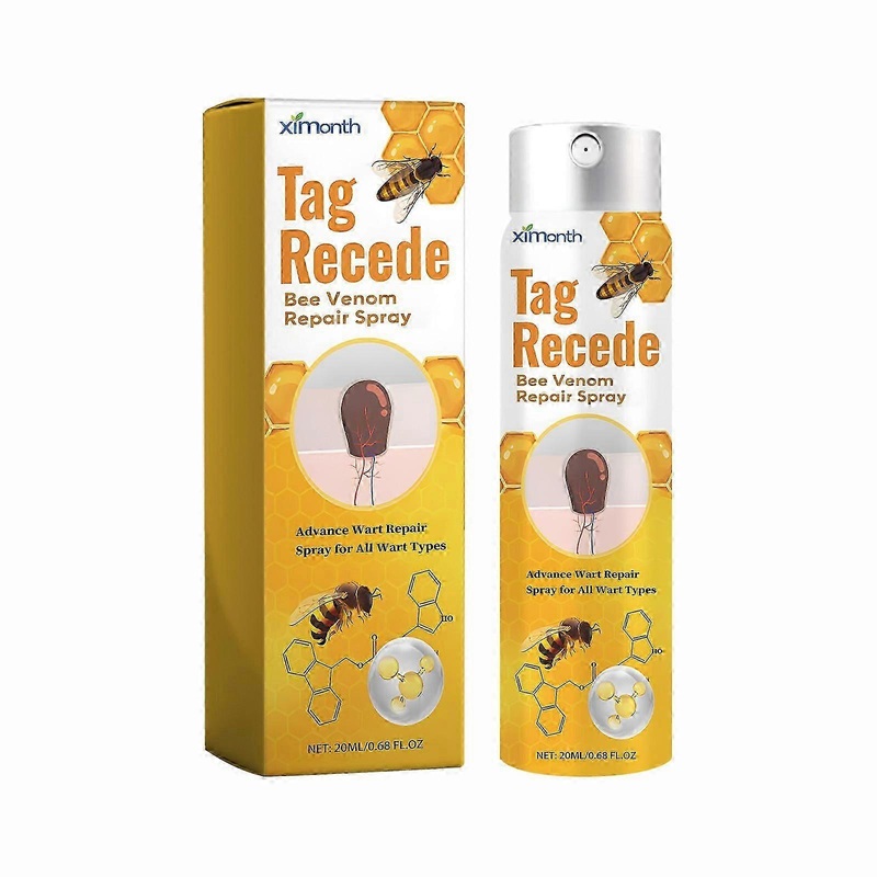 Ximonth bee venom anti-wart care spray, improve meat grains, meat moles, repair smooth skin, anti-wart spray