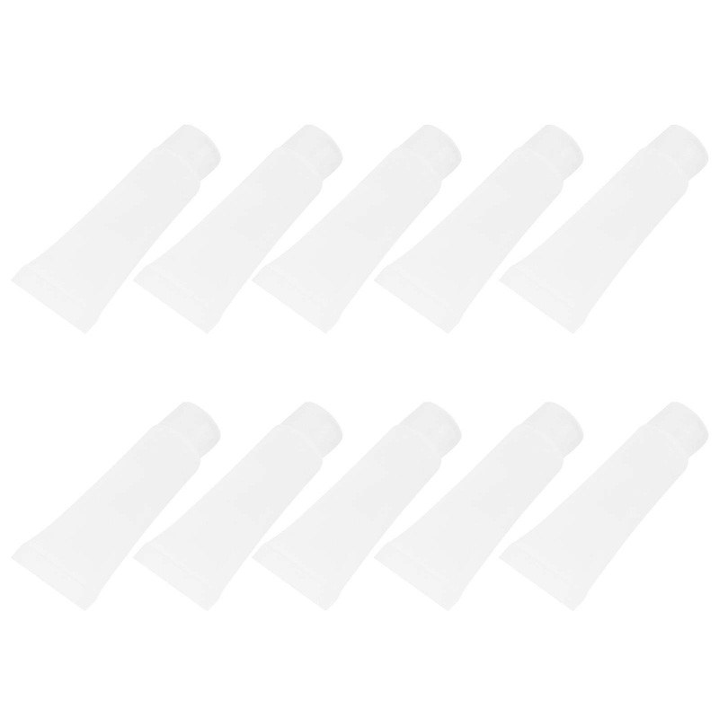 10pcs 10ml Refillable Bottle Travel Squeeze Bottle Storage Container with for Shampoo Facial Cleanser Toner Hand Cream Body Lotion