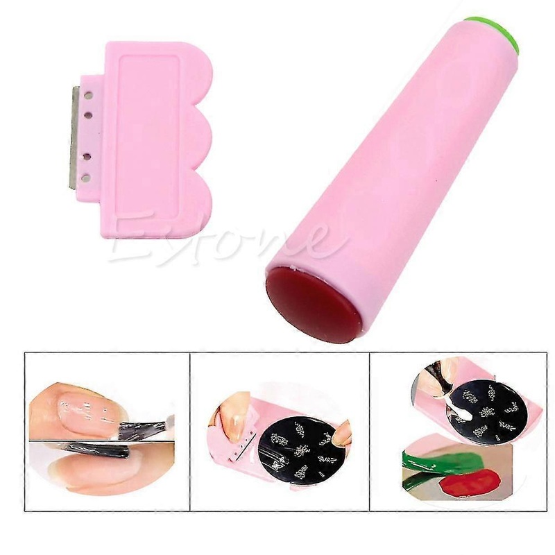 2 Sides Women Fashion Nail Art Multi Stamping Stamper Scraper Beauty Decor Set