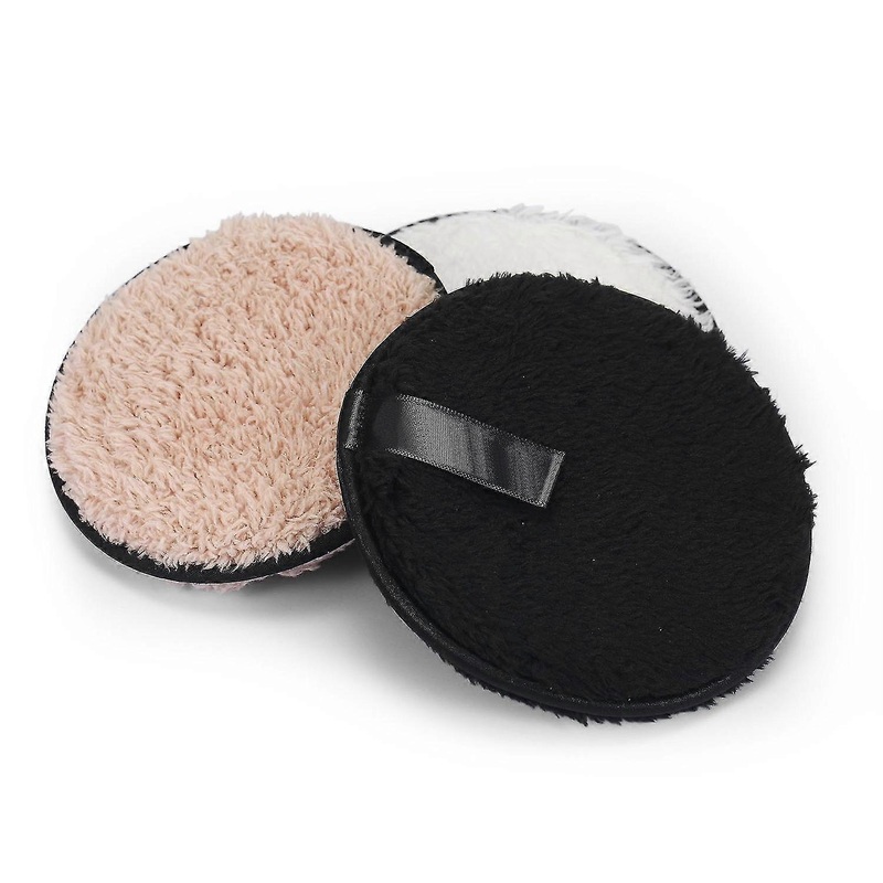 3Pcs Makeup Remover Pads Microfiber Reusable Face Towel Make-up Wipes Cloth Washable Cotton Pads Ski