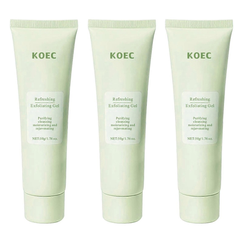 Green Tea Face Exfoliator Gel - Deep Cleansing Exfoliating Gel for Smooth, Refreshed Skin, Gentle Dead Skin Removal